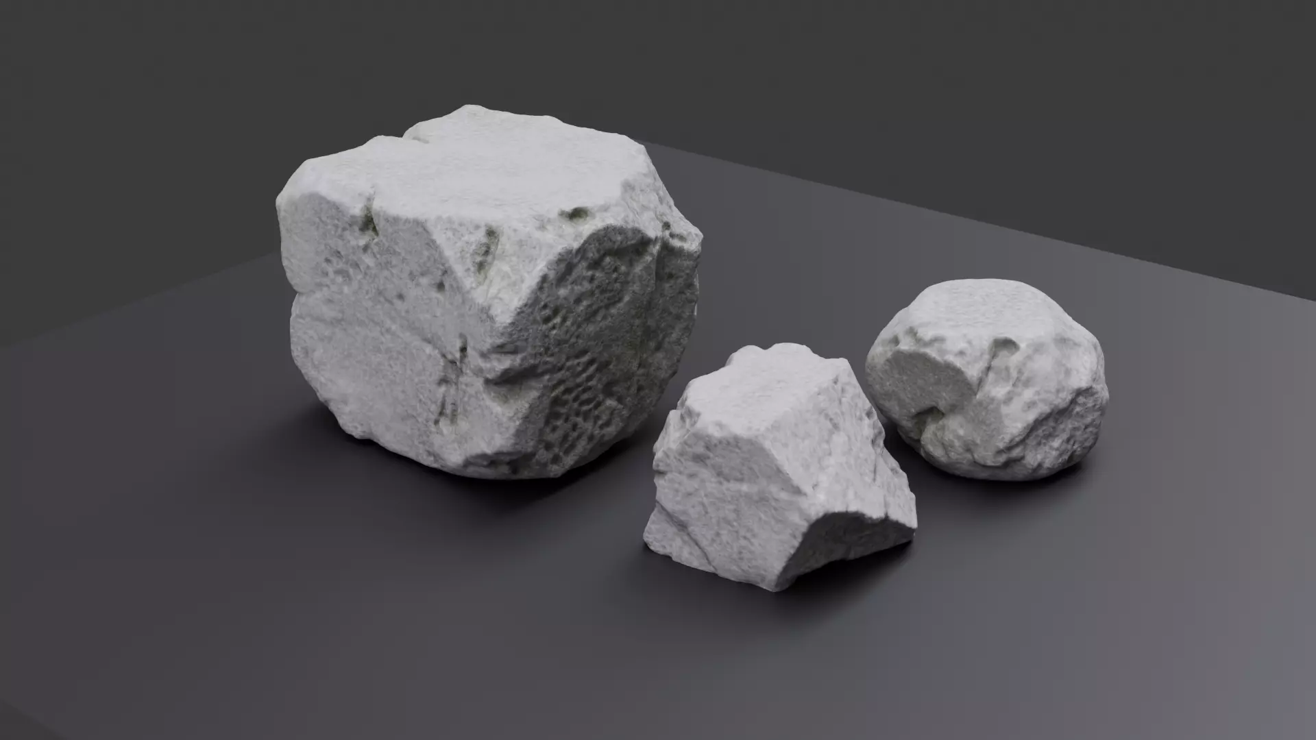 Ancient Stone Boulders 3D model