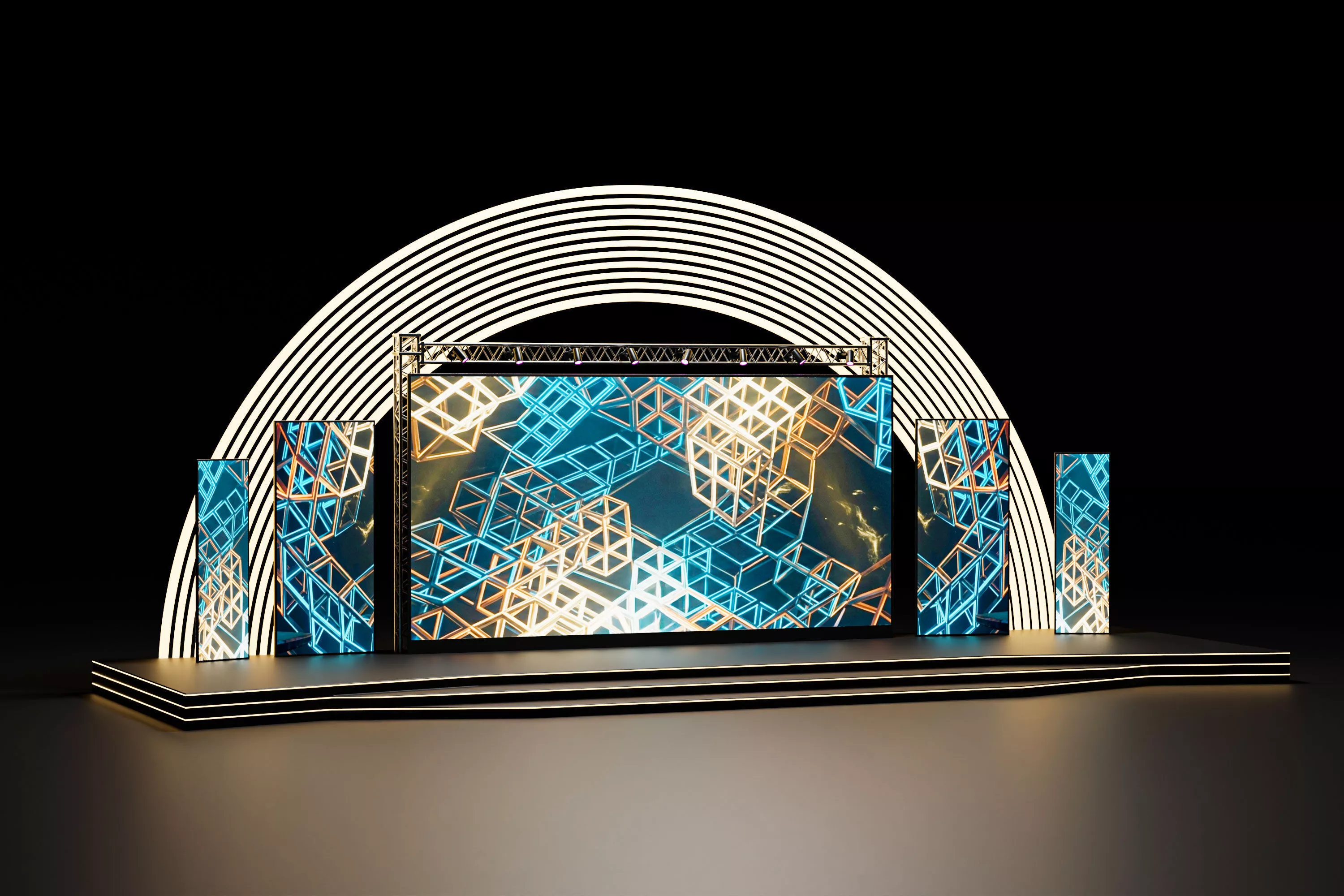 Event stage design 03 3D model