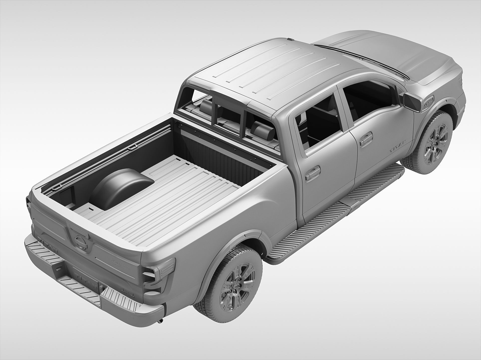 Nissan Titan 2017 3D model_8