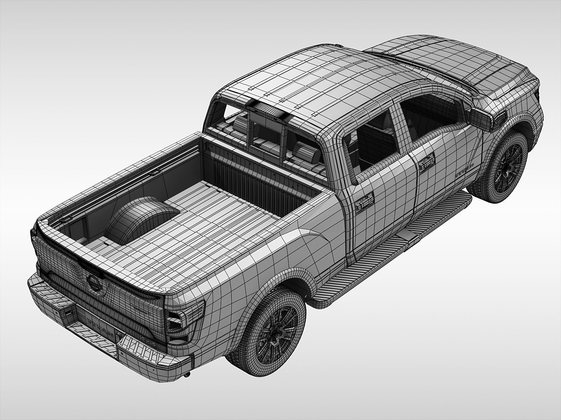 Nissan Titan 2017 3D model_11