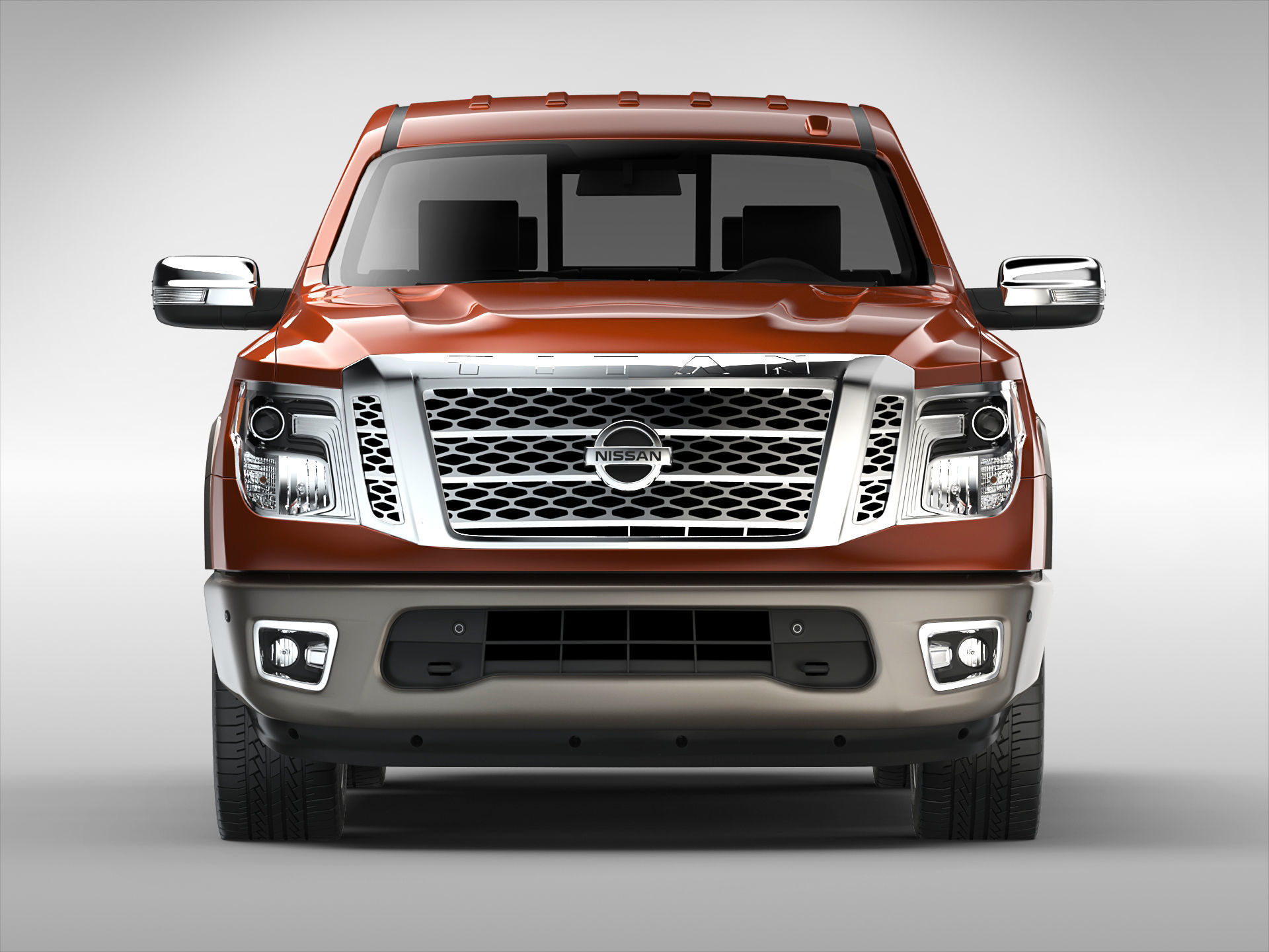 Nissan Titan 2017 3D model_4