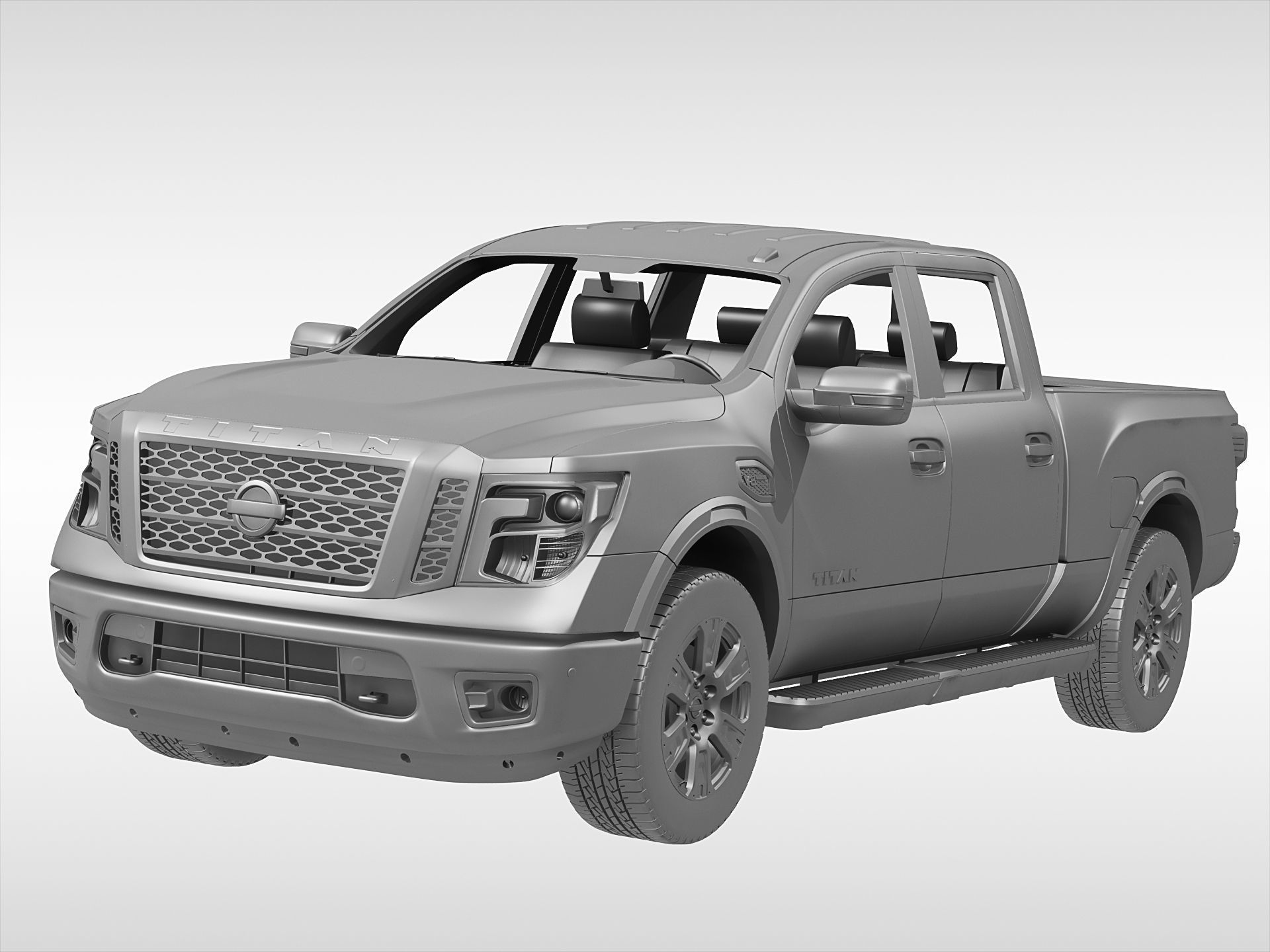 Nissan Titan 2017 3D model_6