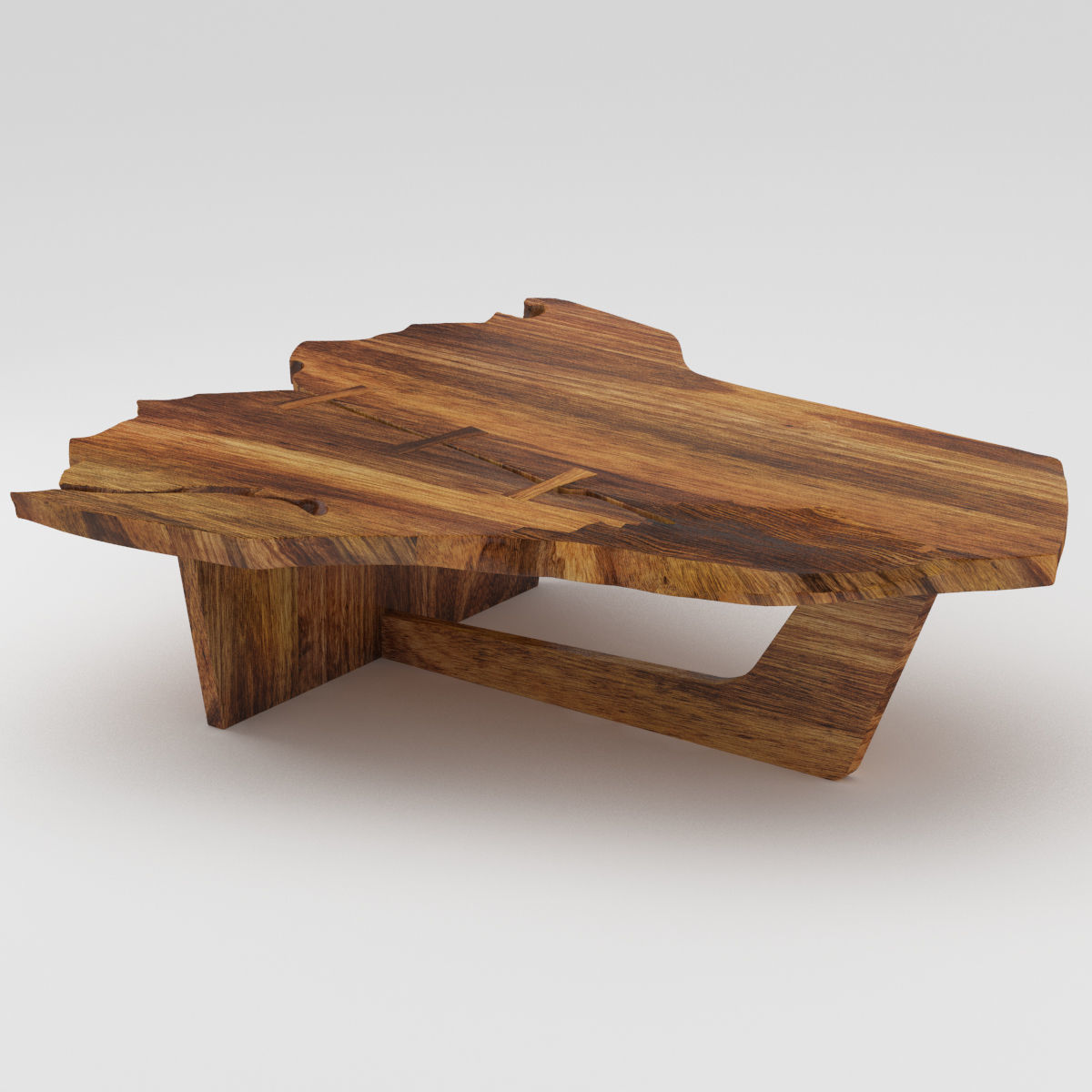 Brown Nakashima Coffee Table 3d Model Max Obj Fbx Mtl throughout Nakashima Coffee Table Brown Nakashima Coffee Table 3d Model Max Obj Fbx Mtl throughout Nakashima Coffee Table