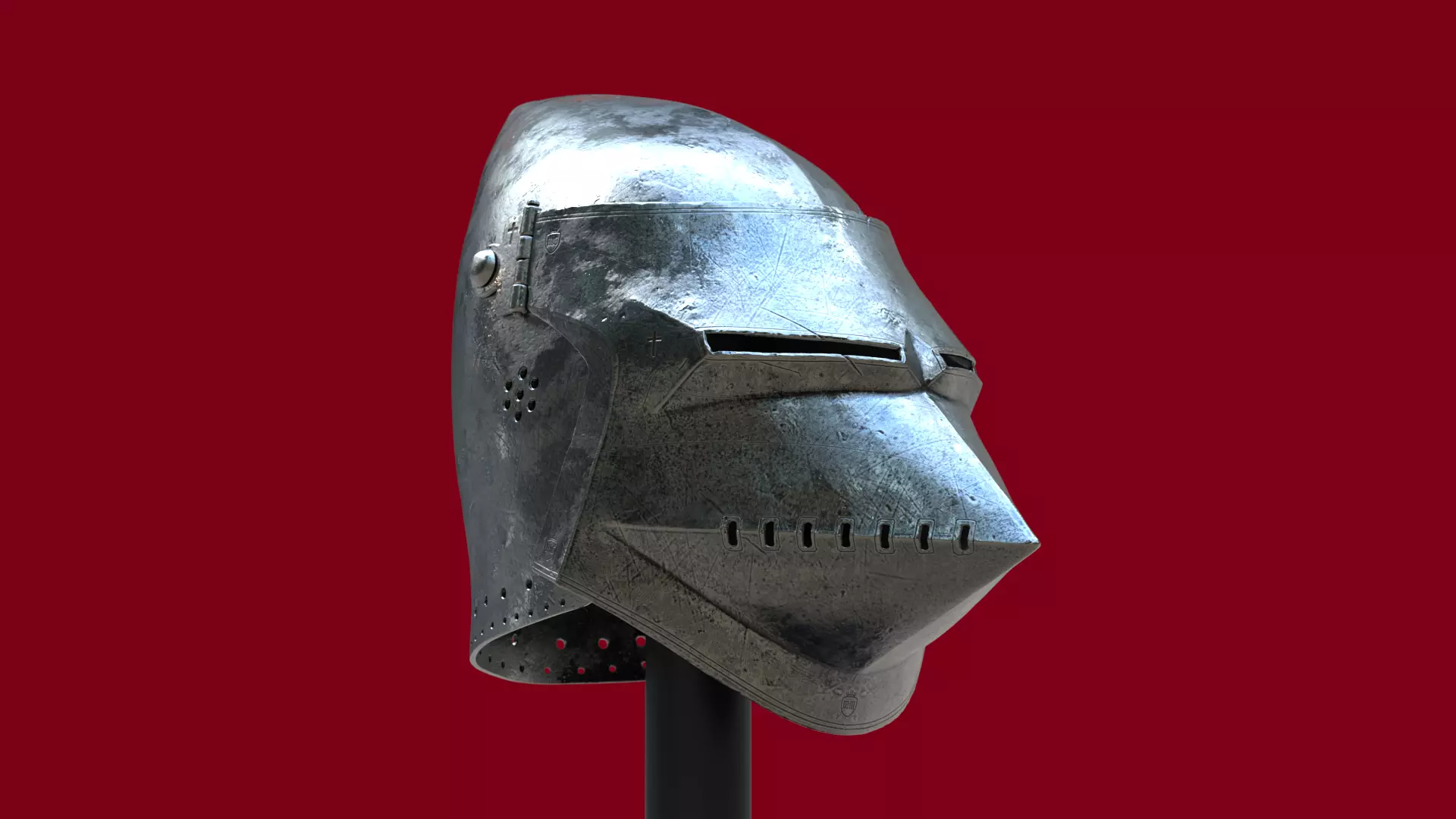 Bascinet Hundsgugel v2 3D print model