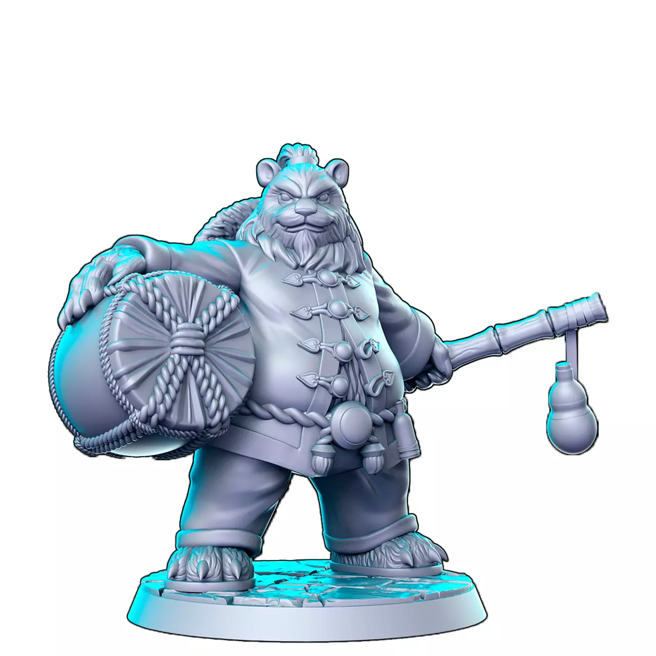 Panda 3D Print STL Miniature RPG 3D print model