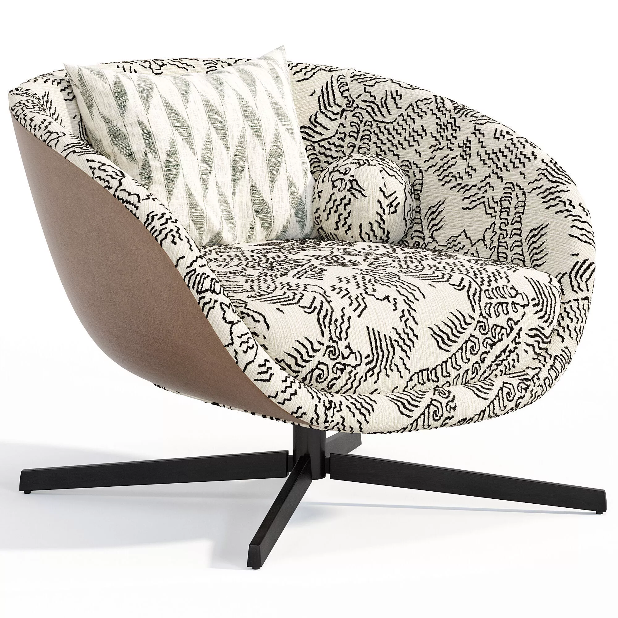 Russell Armchair By Minotti Low-poly 3D model