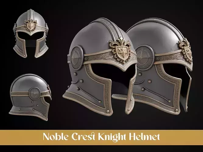 Stylized Royal Knight Dominion Helmet - Noble Crest Knight