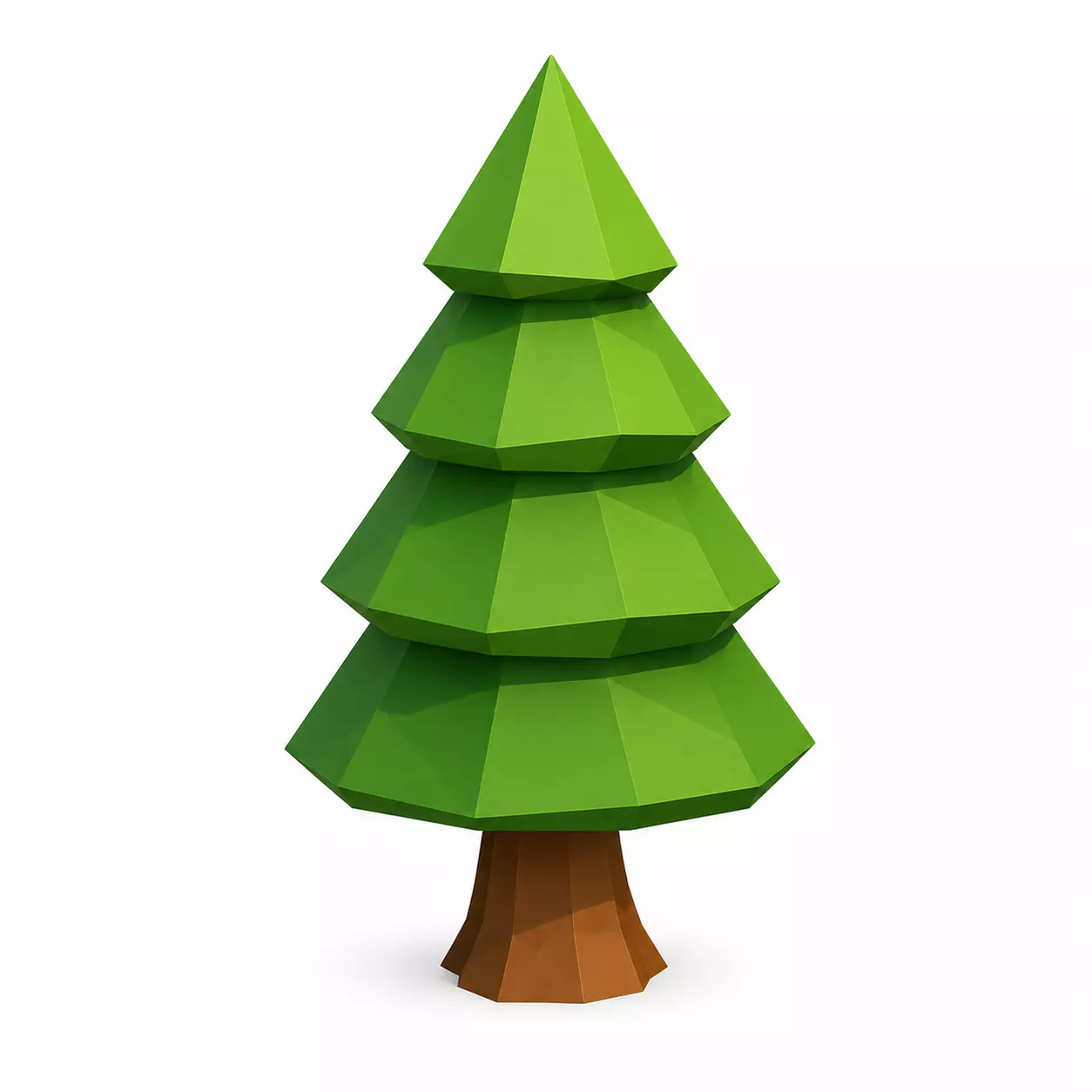 Low Poly Pine Tree 3D model