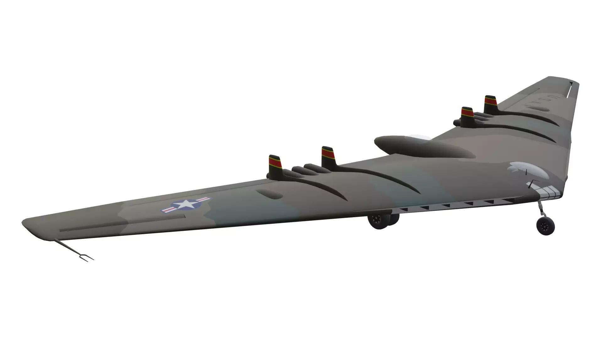 Northrop YB-49 Low-poly 3D model