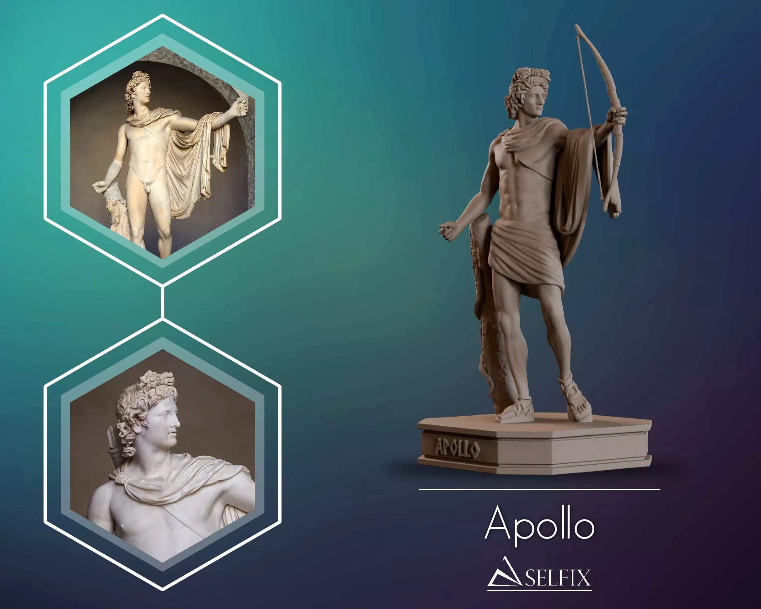 Apollo Full Body Sculpture 3D print model