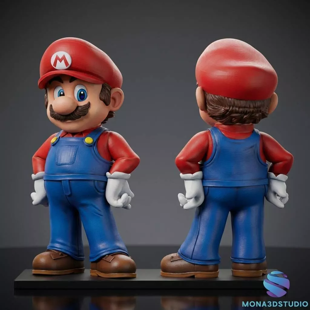 Super Mario - Premium 3D Print Model - Easy Assembly 3D print model