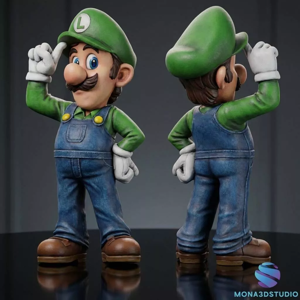 Luigi - High Detail 3D Model - Nintendo Fan Art 3D print model