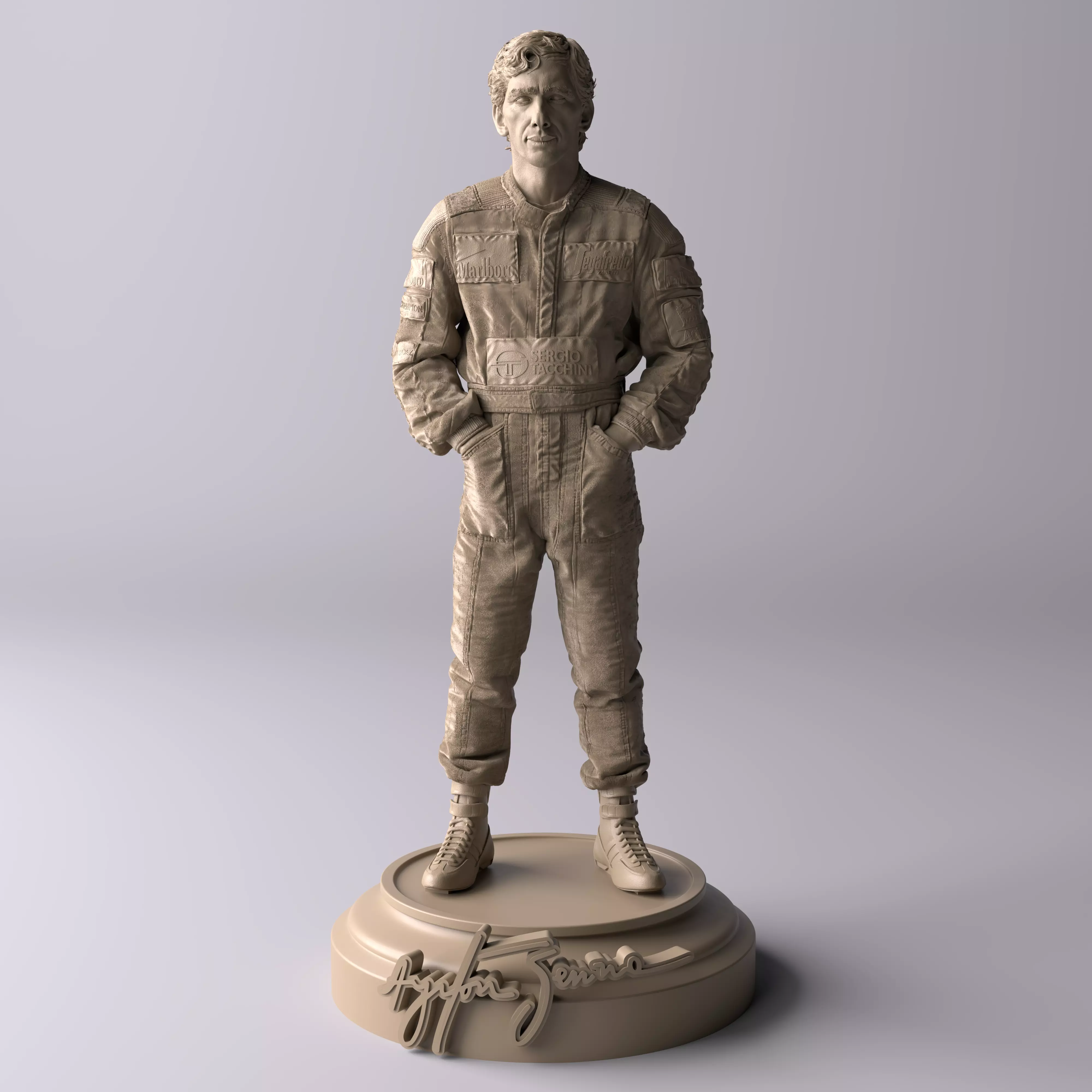 Ayrton Senna Toleman Premium Statue Collectible Figure 3D print model
