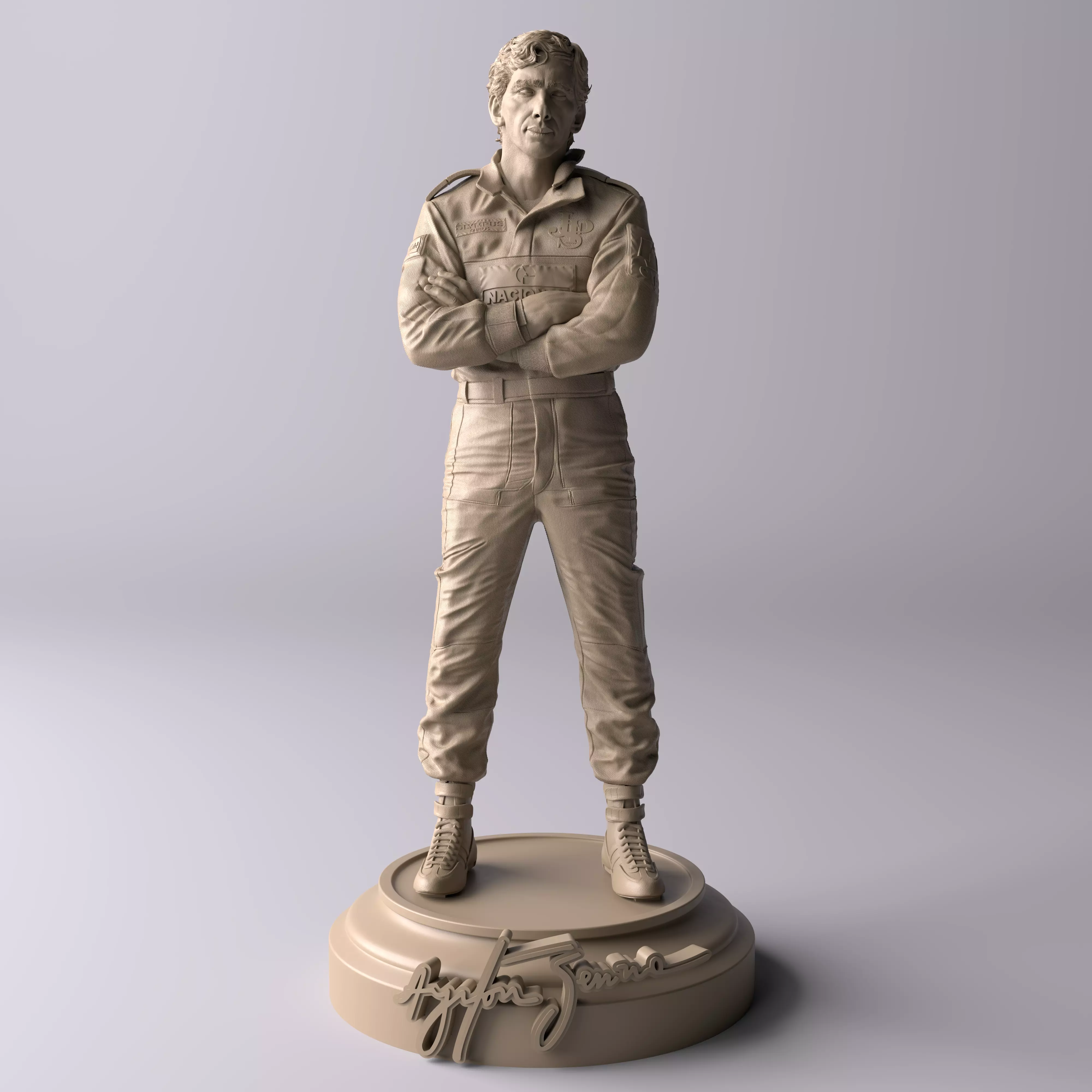 Ayrton Senna Lotus Premium Statue Collectible Figure 3D print model