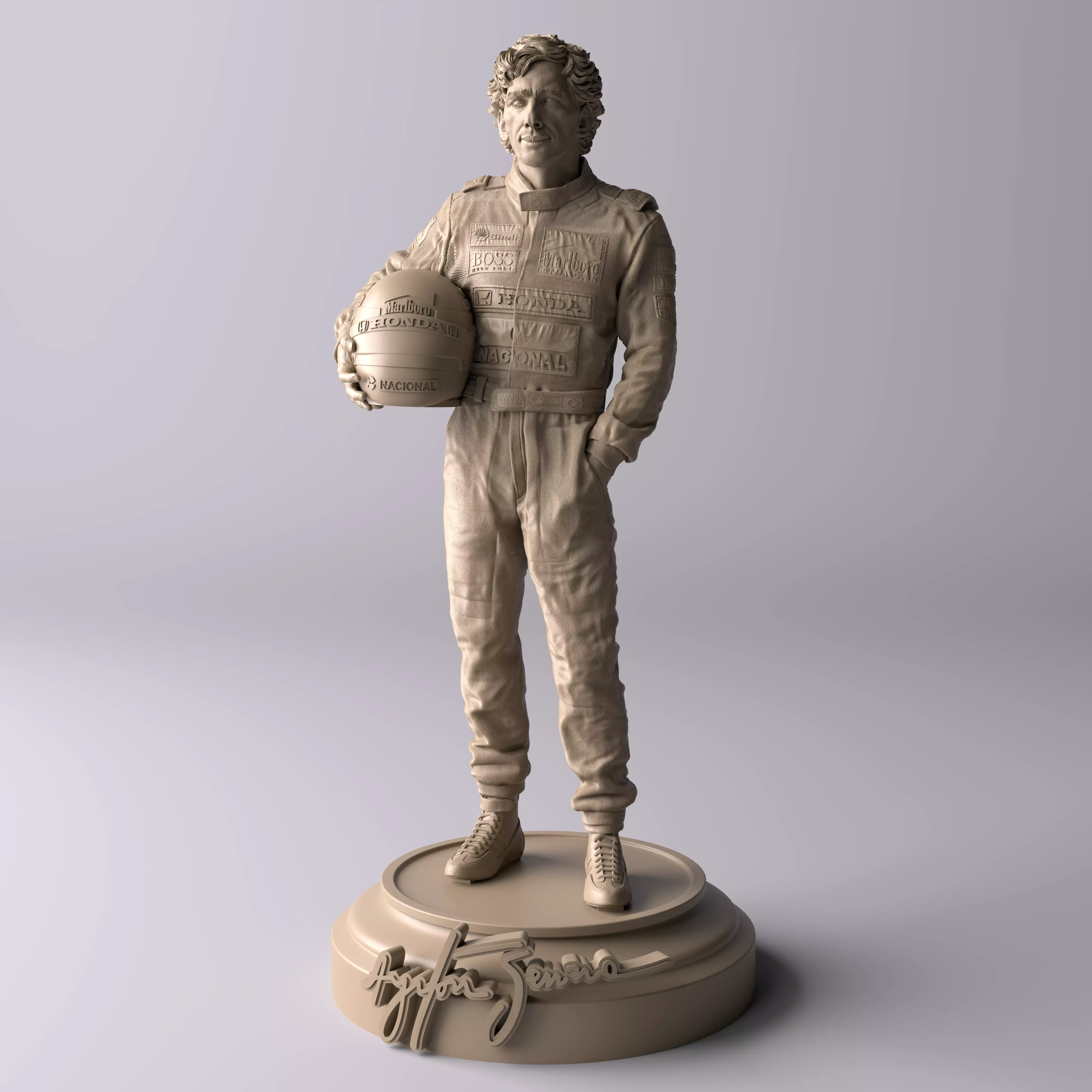 Ayrton Senna McLaren Premium Statue Collectible Figure 3D print model