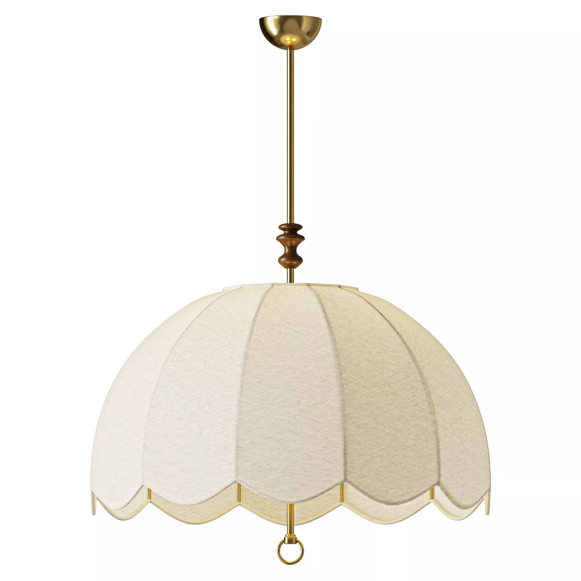 Ivory Bloom Pendant Light 3D model