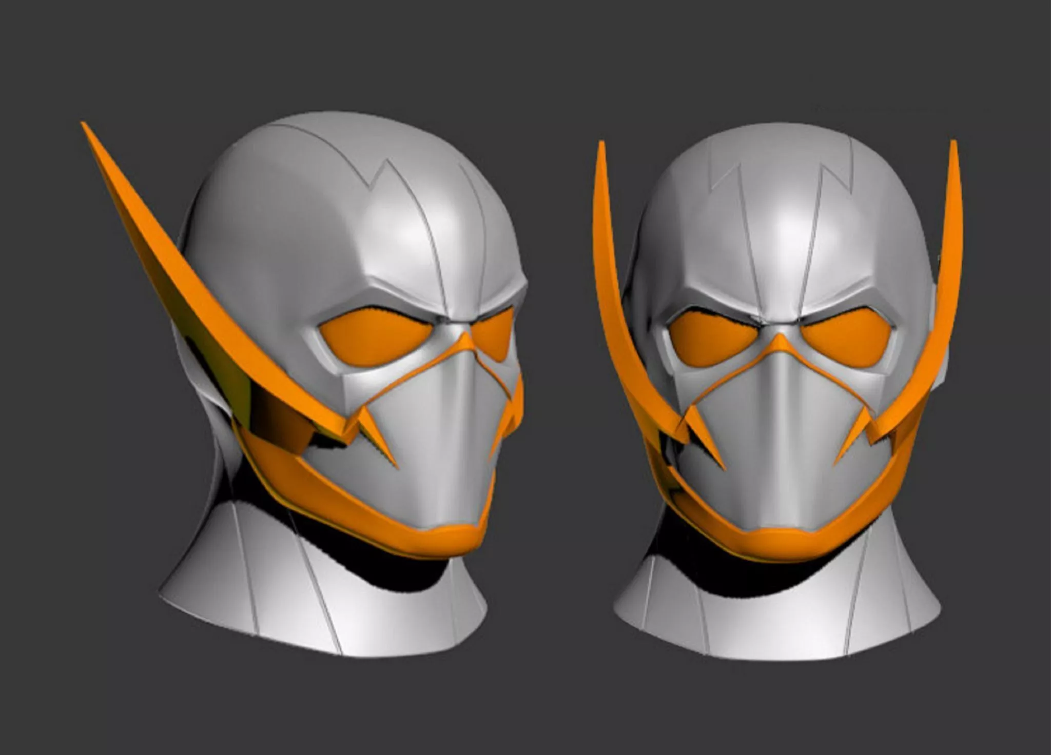 Flash GodSpeed Helmet Mask Cowl STL 3D Print Files 3D print model