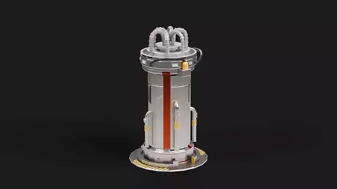 Sci-Fi Cryopod Stasis Chamber