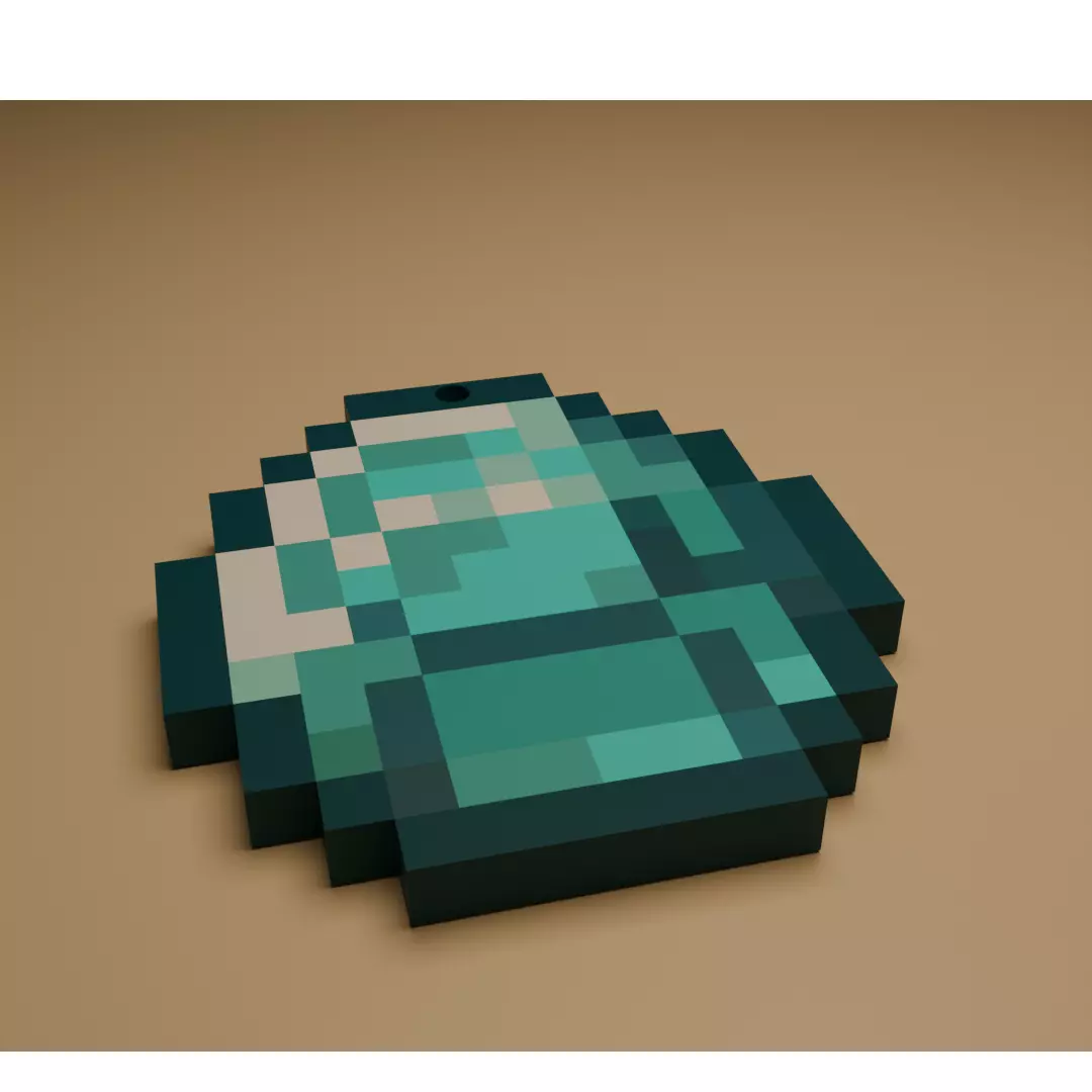 Minecraft Diamond - Voxel Fan Art STL 3D print model