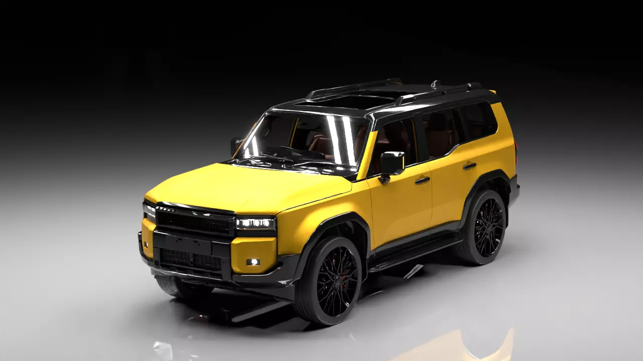 Modern Luxury SUV Rigged High Poly Realistic OffRoad Vehicle 3D model