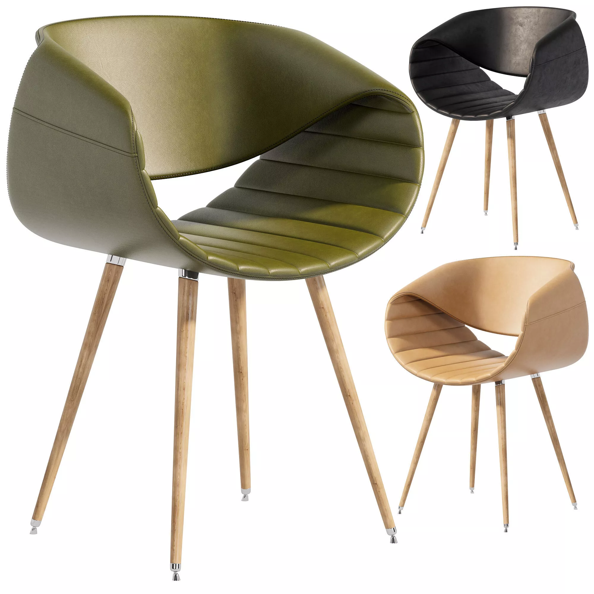 Dining Chair 09 By ZUCO Low-poly 3D model