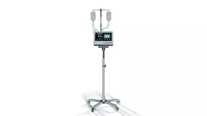 Sci-Fi Medical Infusion Pump Stand
