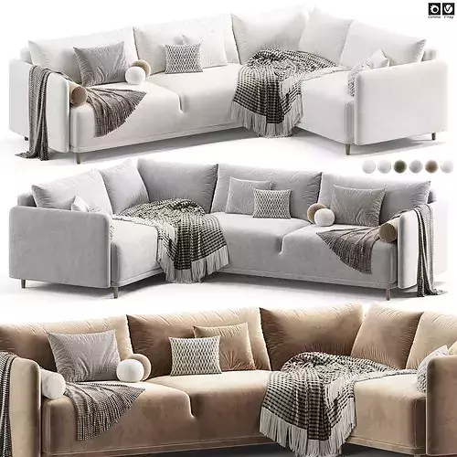 Corner sofa Sayle by Divan 3D model