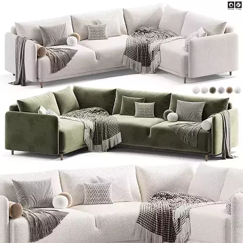 Corner sofa Sayle by Divan 3D model 3