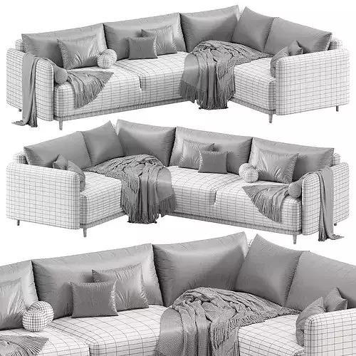 Corner sofa Sayle by Divan 3D model 7