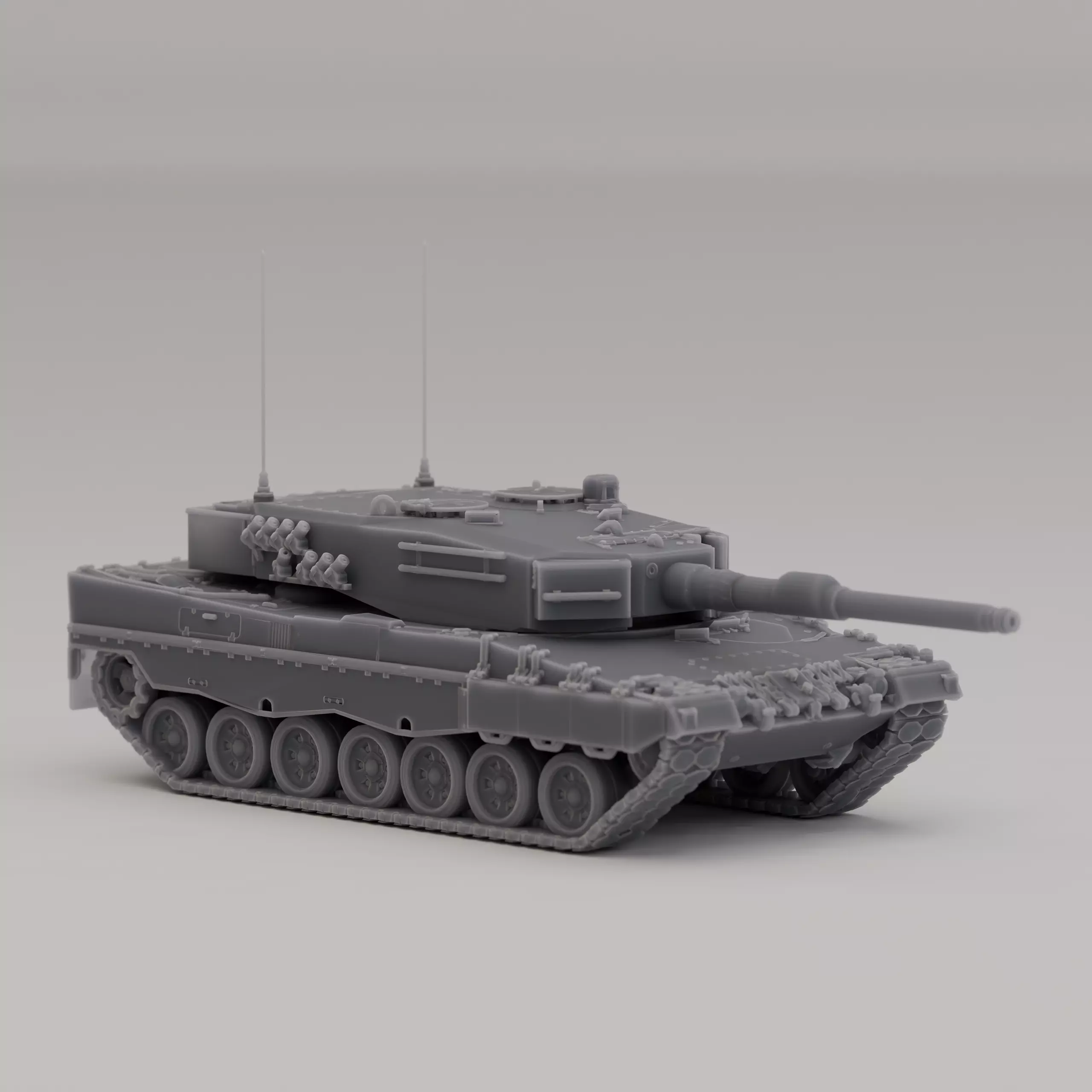 Leopard 2A4FIN MBT Germany Cold War 1985 3D print model