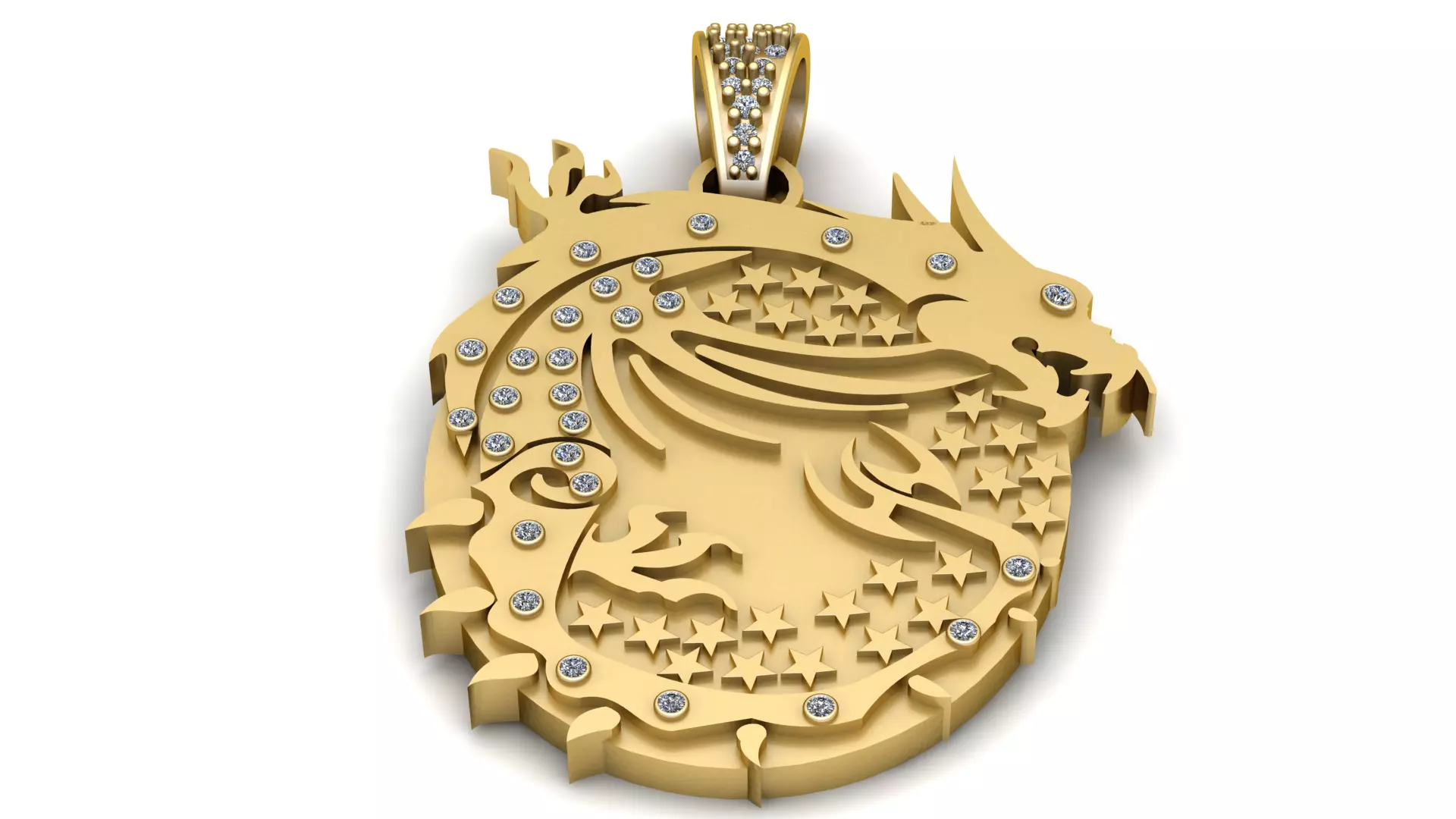 Shape Round Medallion Disc 3D print model