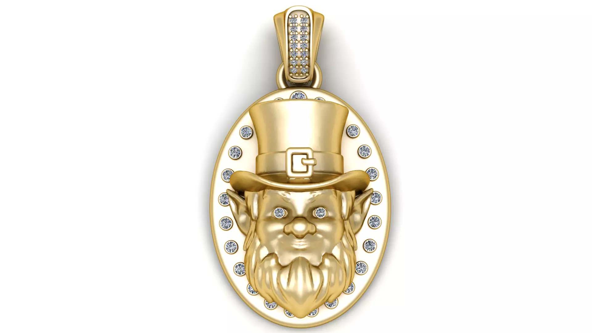 Shape Oval Disc Medallion 3D print model