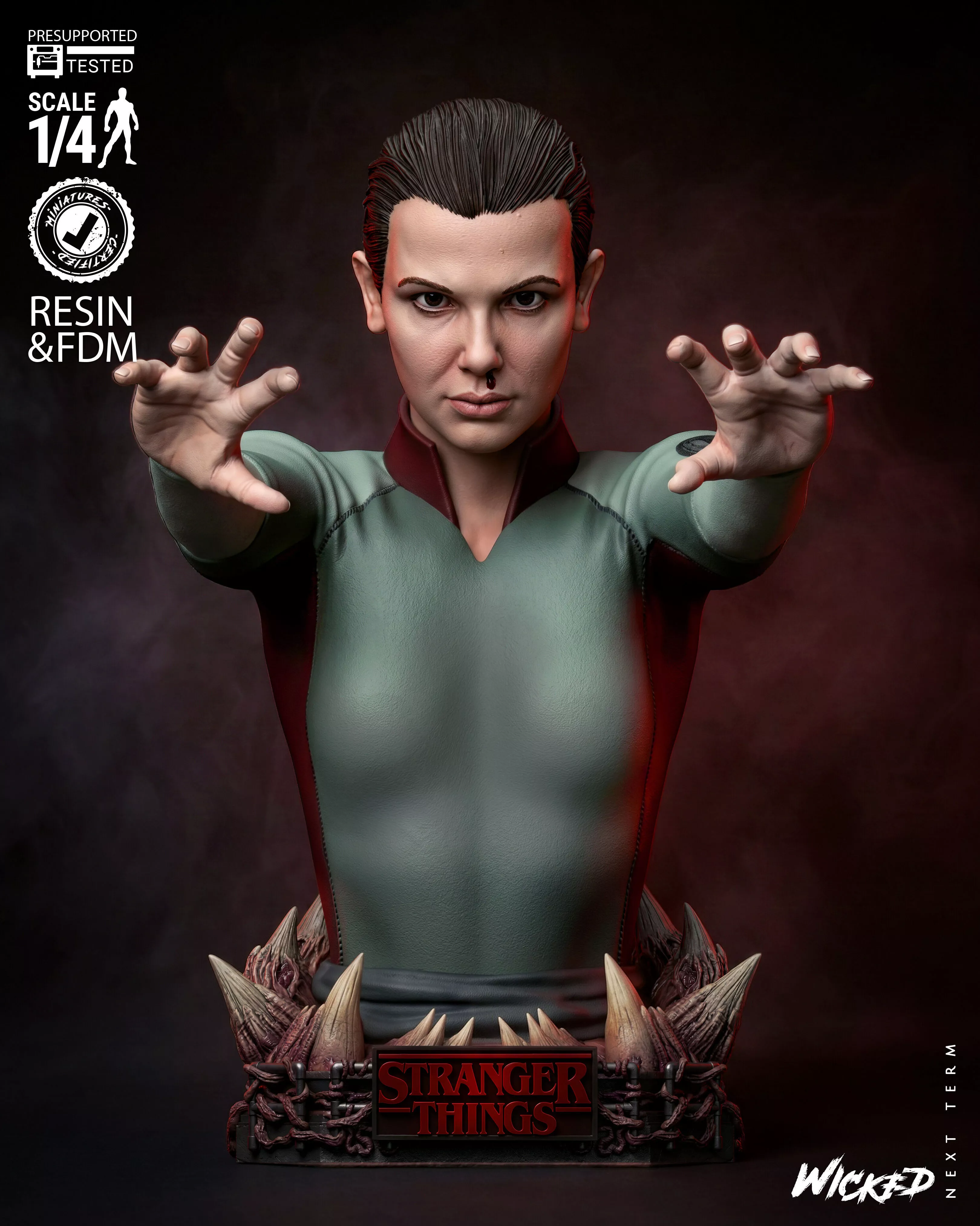 Wicked Movies Eleven Portrait Bust 3D print model