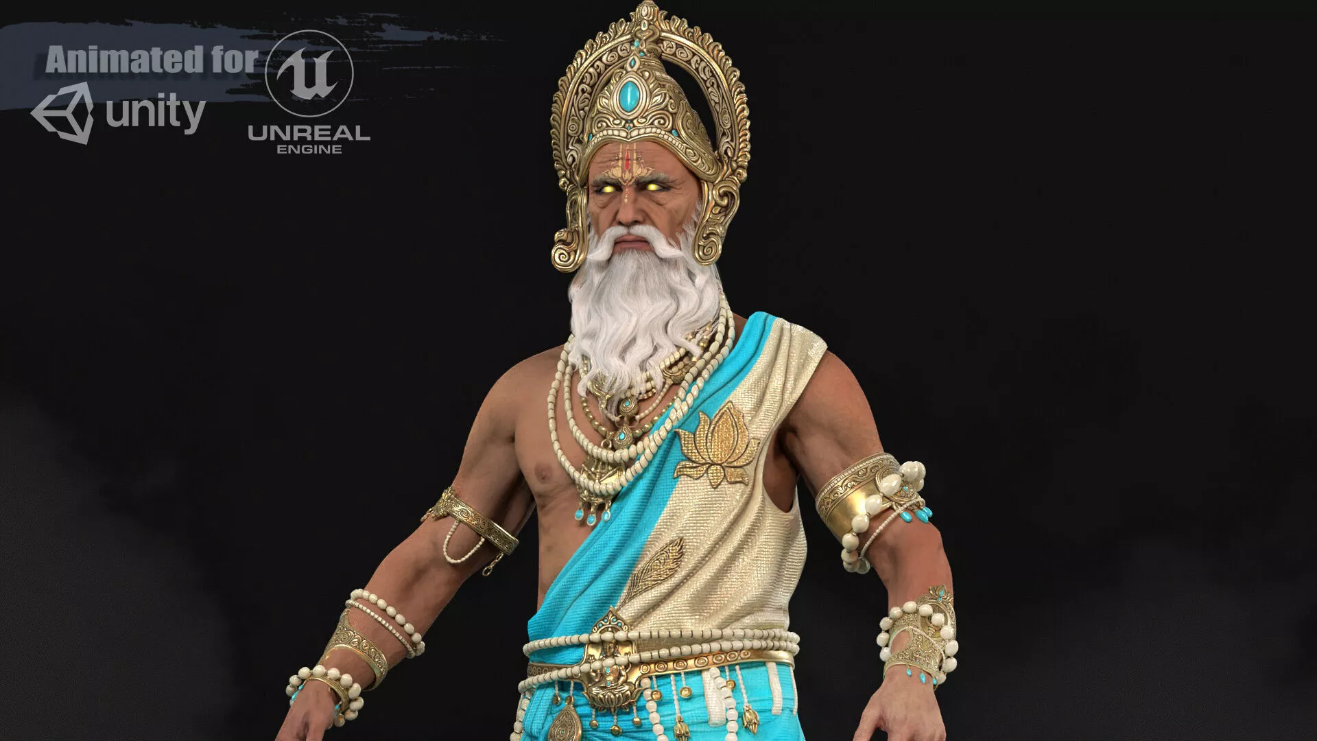Brahma ONE HEAD Low-poly 3D model