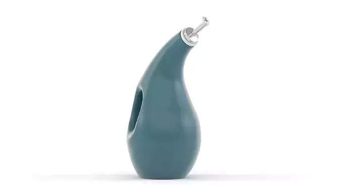 Olive Oil Bottle PBR 3D model 5