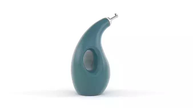 Olive Oil Bottle PBR 3D model 4