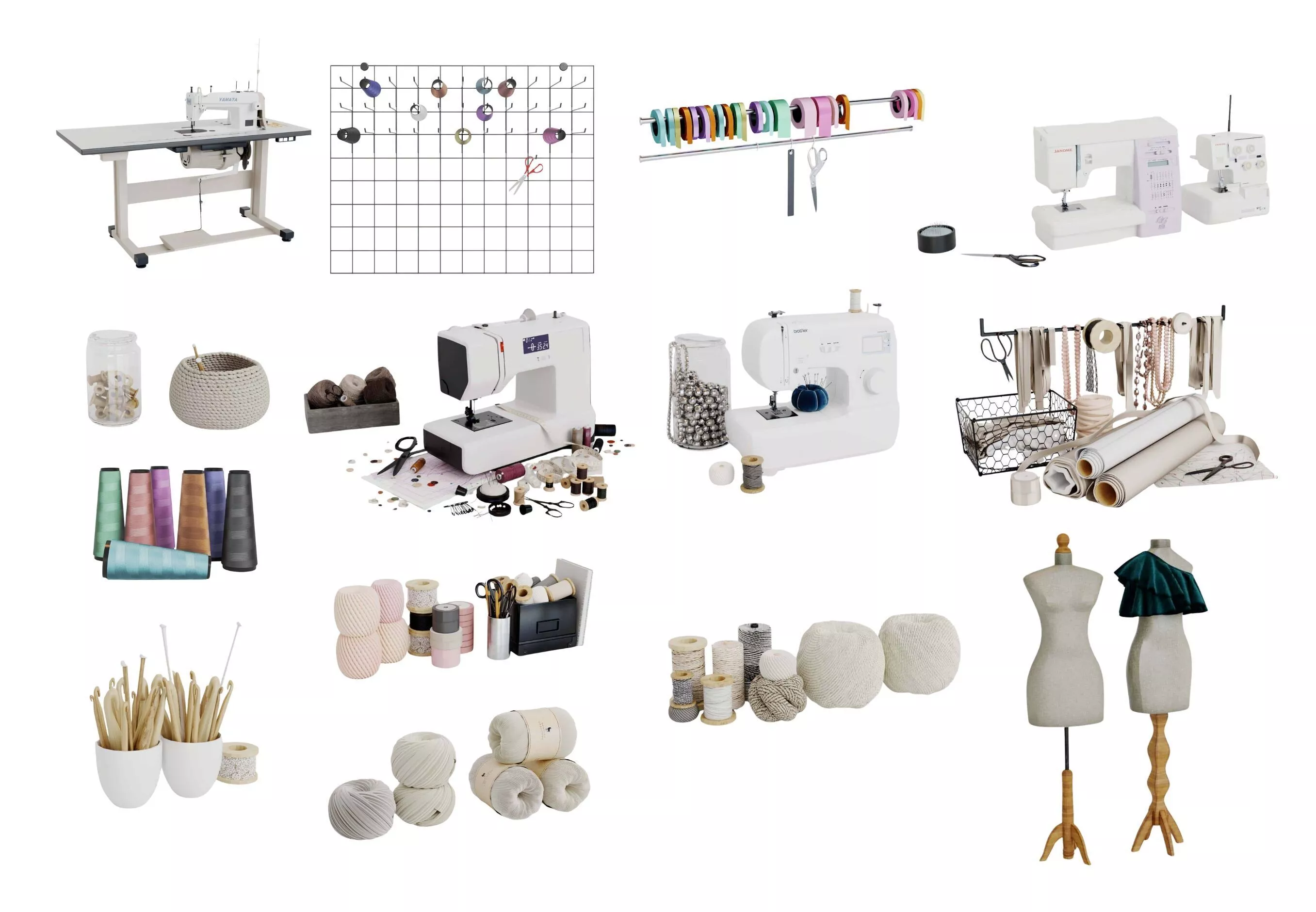 Sewing Atelier 3D Collection 3D model