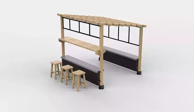 Outdoor Bar 3D model