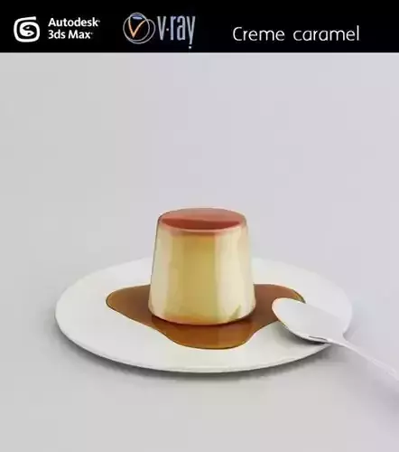 Creme caramel 3D model