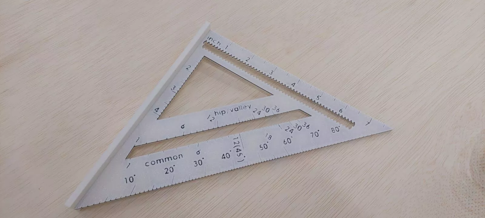 Imperial Rafter Square - Speed Square 7 inch 3D print model