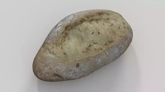 Bread Roll 01  3D model 3