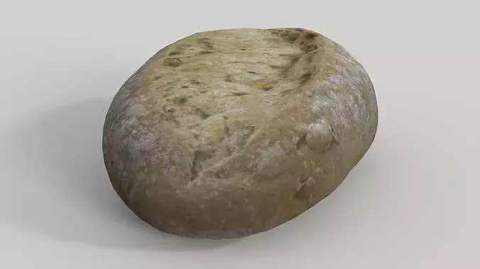 Bread Roll 01  3D model 4
