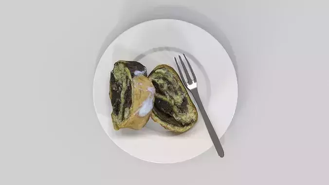 Poppy Cake  3D model 5
