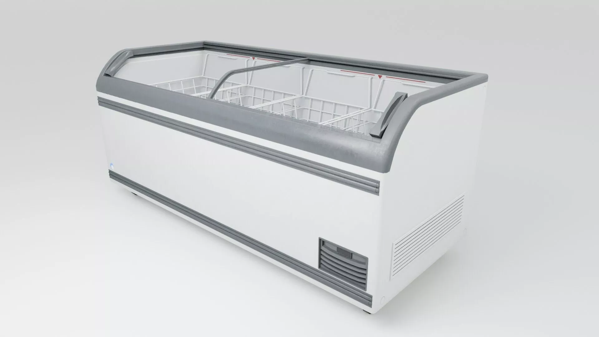 Grocery Store Top Display Freezer Low-poly 3D model