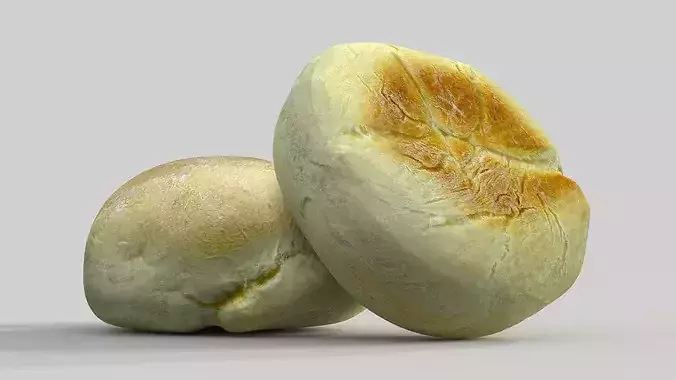 Bread Roll  3D model 7