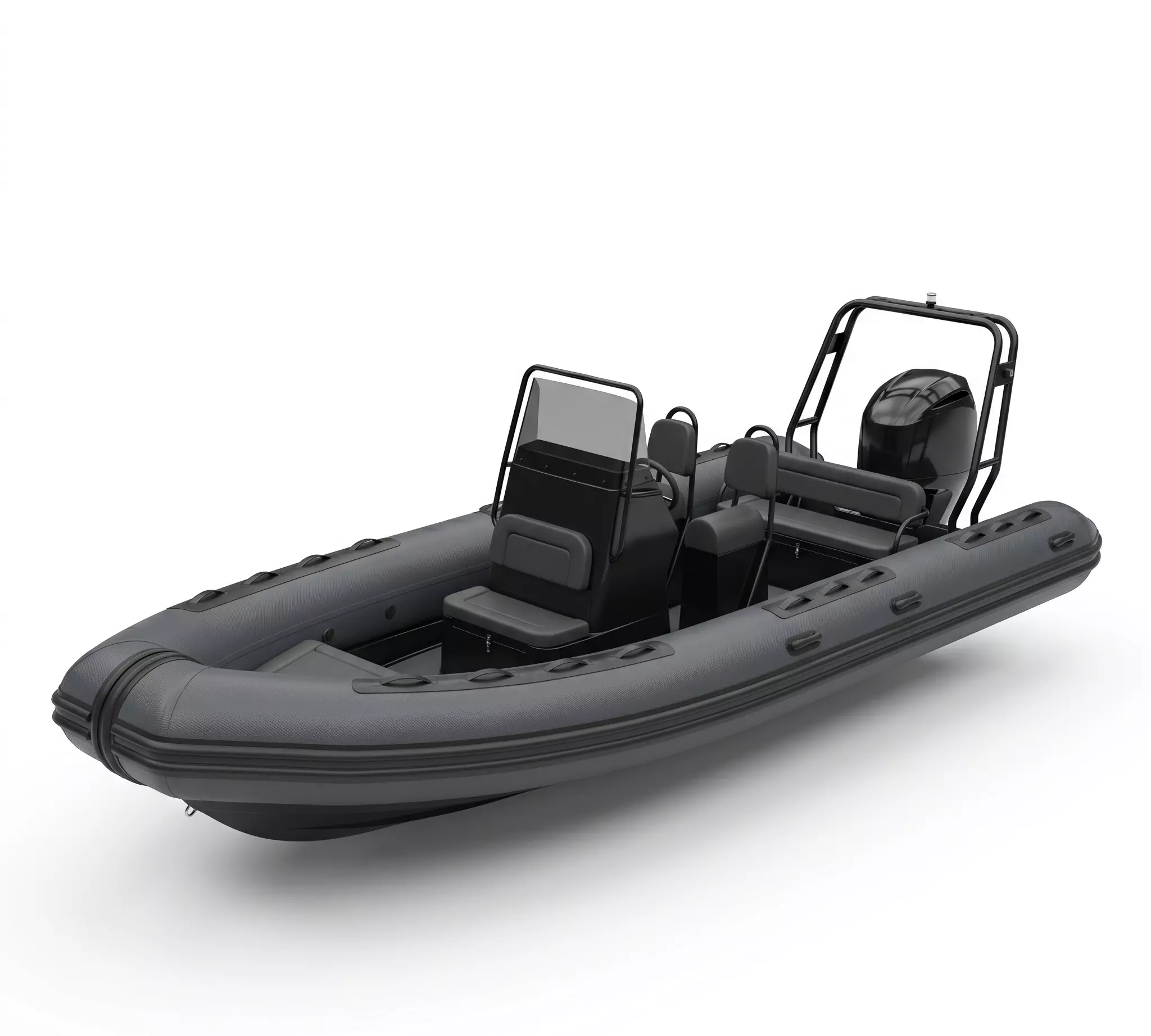 3D Tender Patrol 650 Inflatable Boat Low-poly 3D model