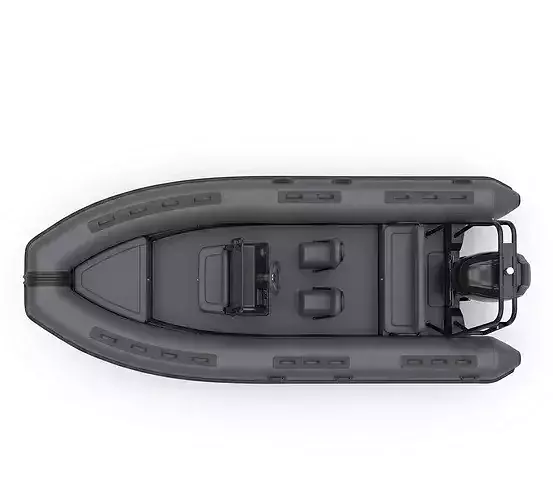 3D Tender Patrol 650 Inflatable Boat Low-poly 3D model 6