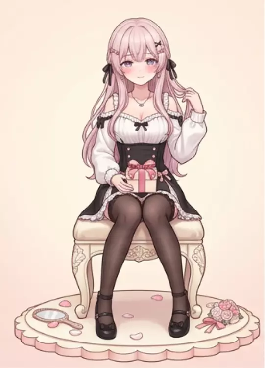 Kawaii Anime Girl Figure 3D print model