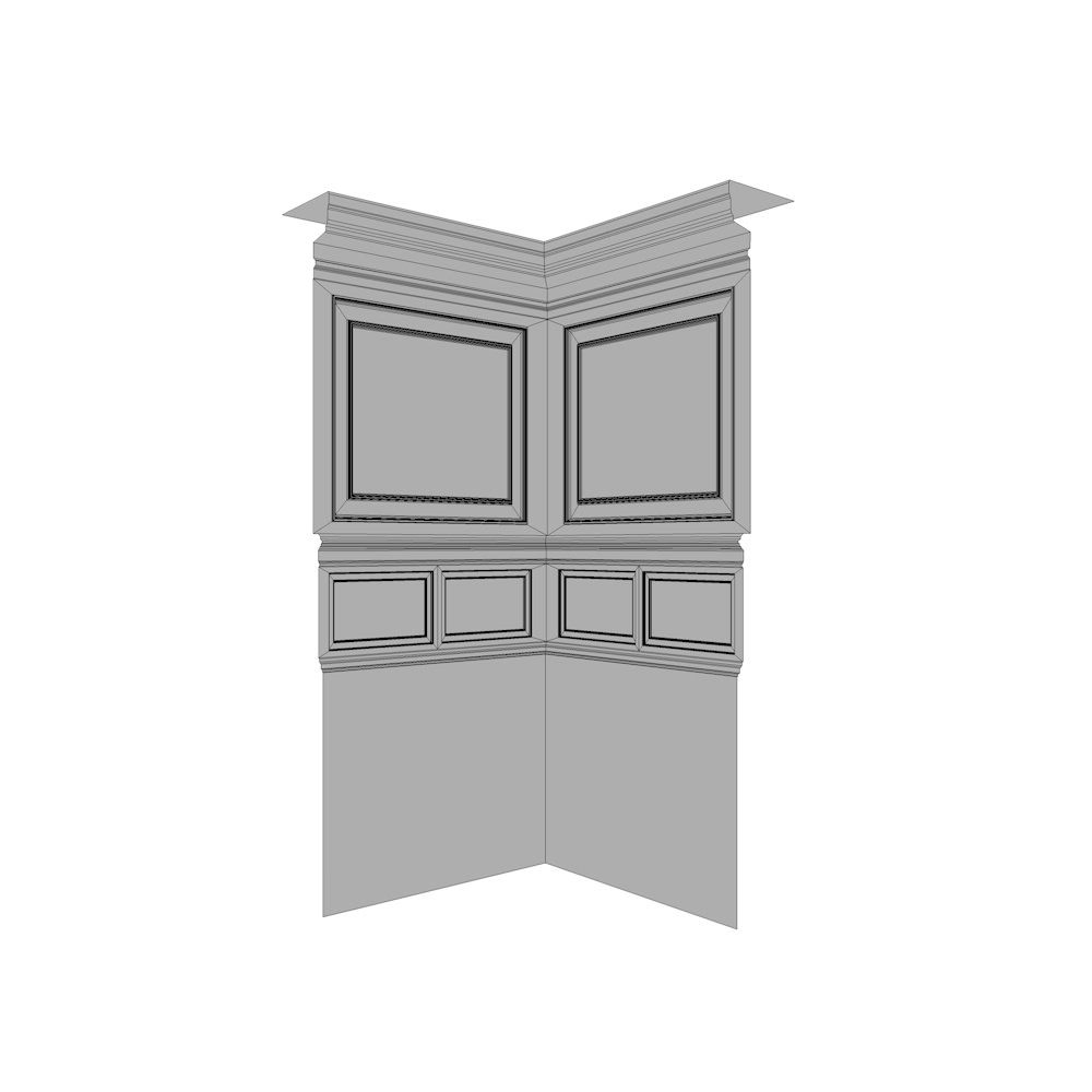 Ballroom Low-poly 3D model_17