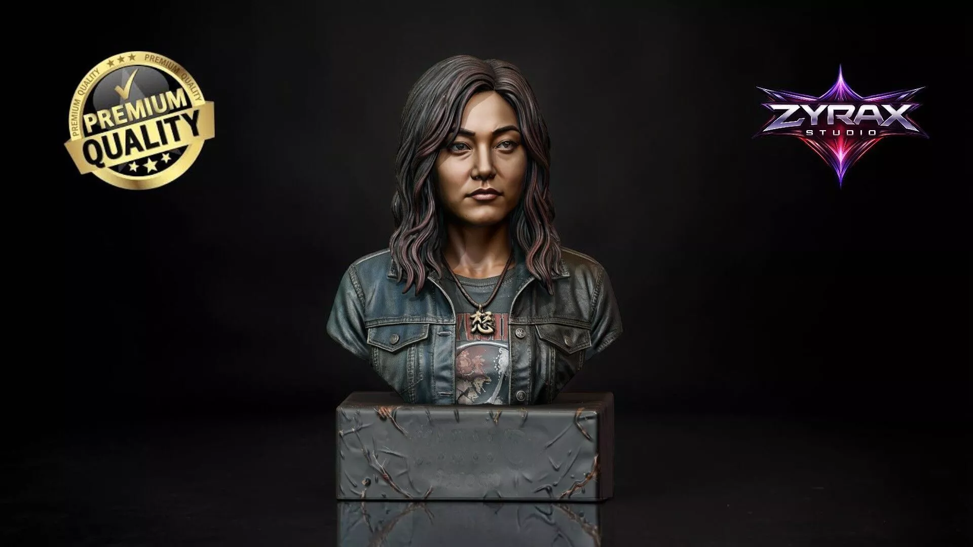 Kimiko Bust STL The Boys 3D Print Sculpture Collector Model 3D print model